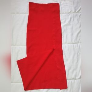 Express Body Contour Maxi Skirt Women's XS Red
